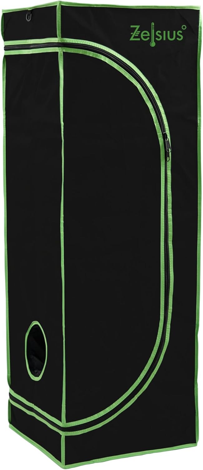 Growzelt MyHomeGrow, Schwarz 100 x 100 x 200 cm