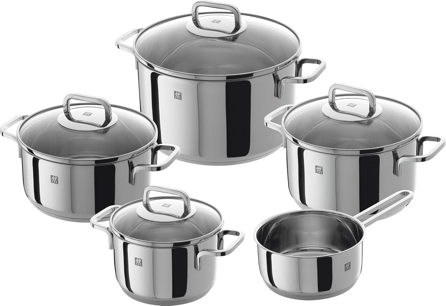 Quadro Kochgeschirr-Set 5-teilig, 60 x 50 x 30 cm Single Single