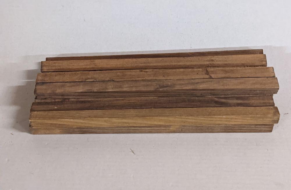 15-teiliges Holzbalken-Set für Krippenbau