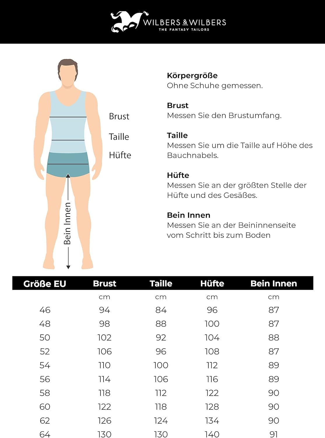 Bienenkostüm für Herren, 52