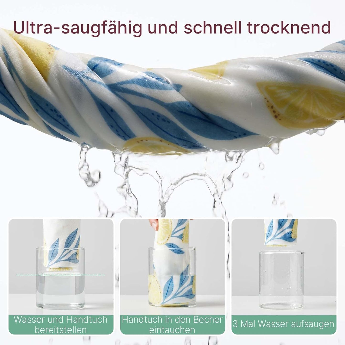 Kapuzentücher-Set für Babys, Gelb