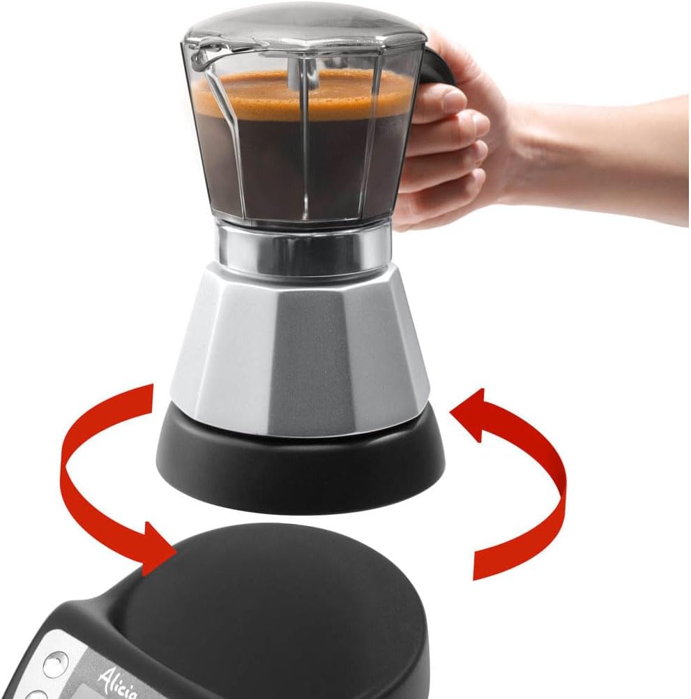 Elektrische Moka-Kaffeemaschine, Single 4 Tassen + Gerstenfunktion