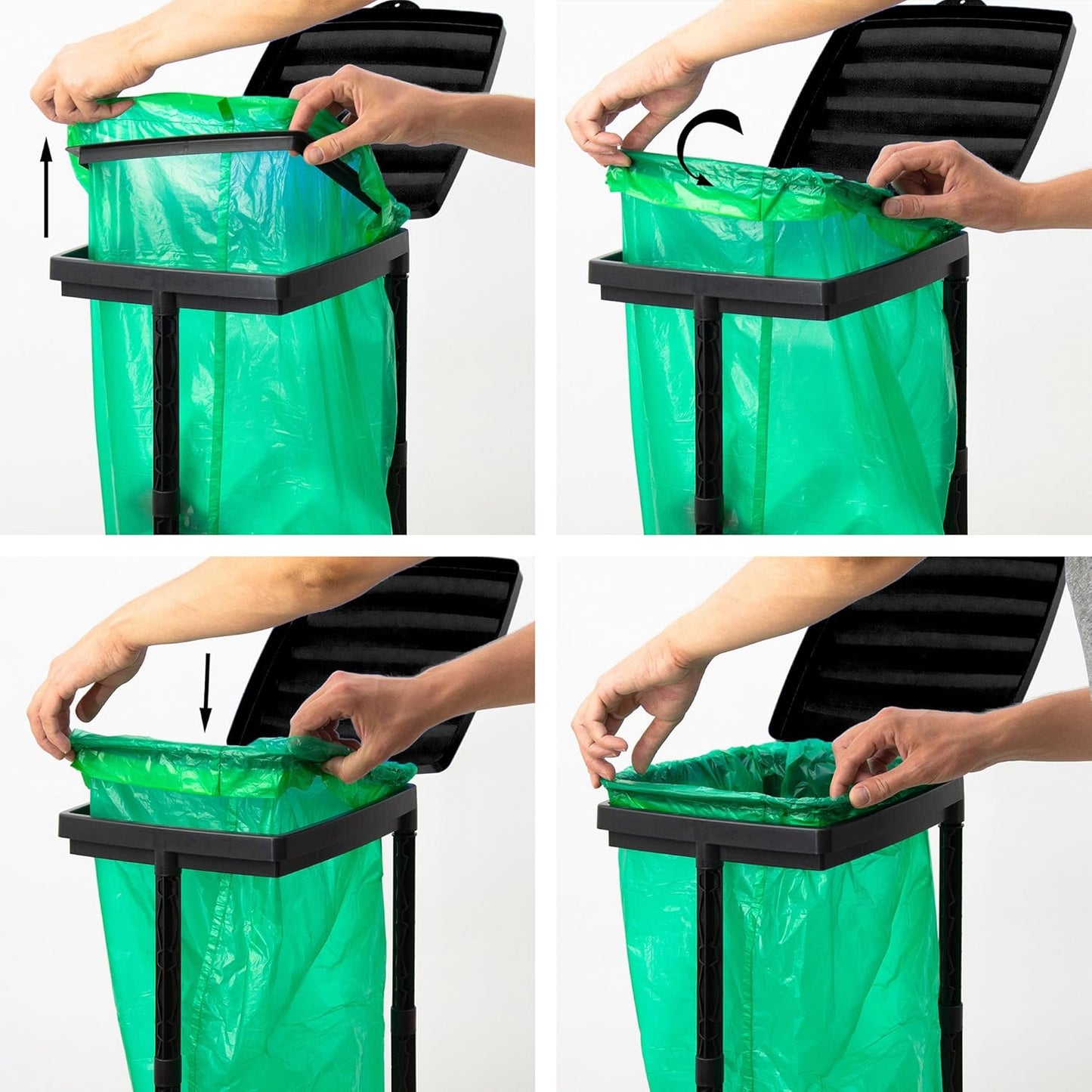 3-teiliges Müllsackständer-Set, 3 Stück