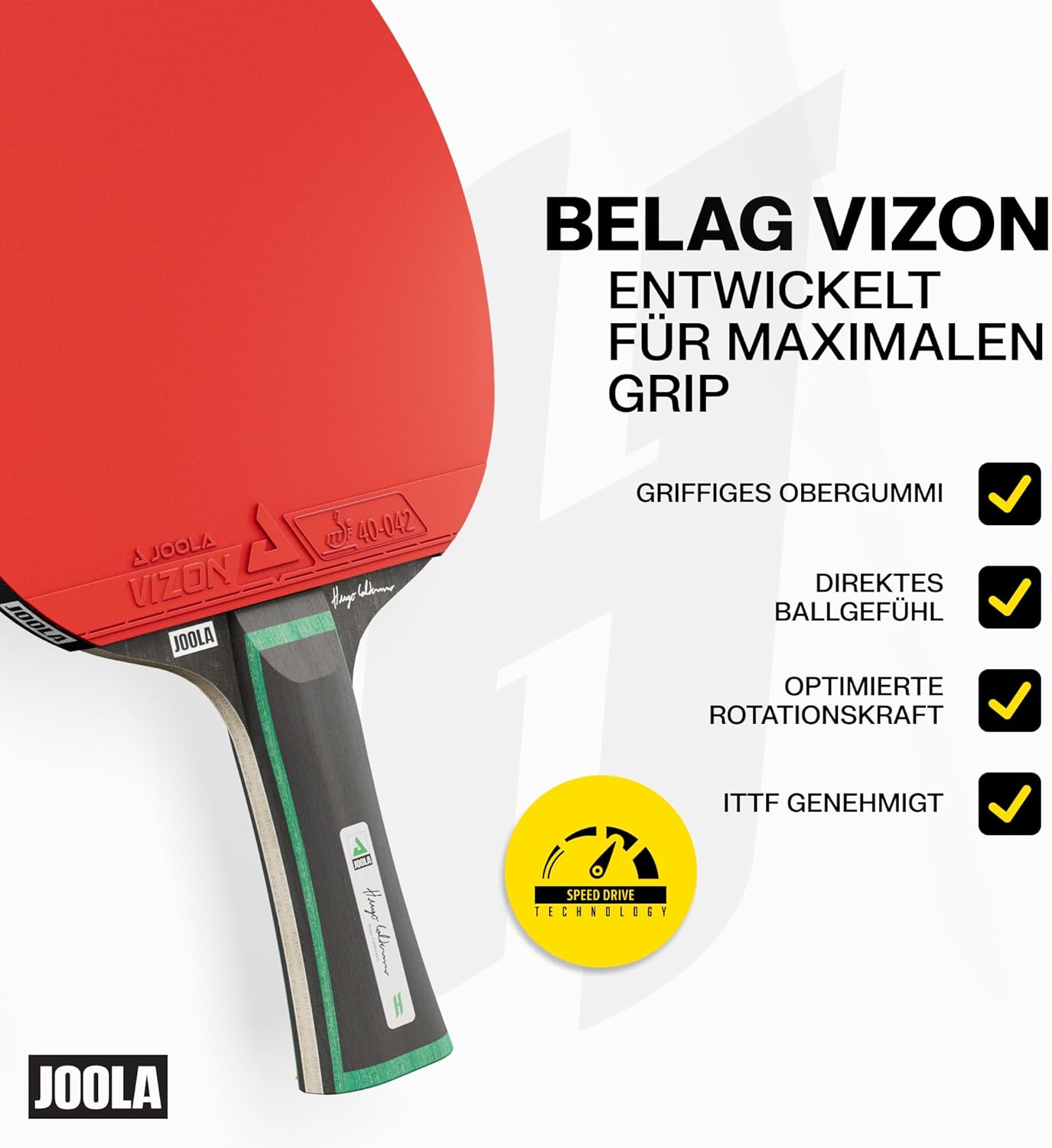 Hugo Calderano Tischtennis-Set