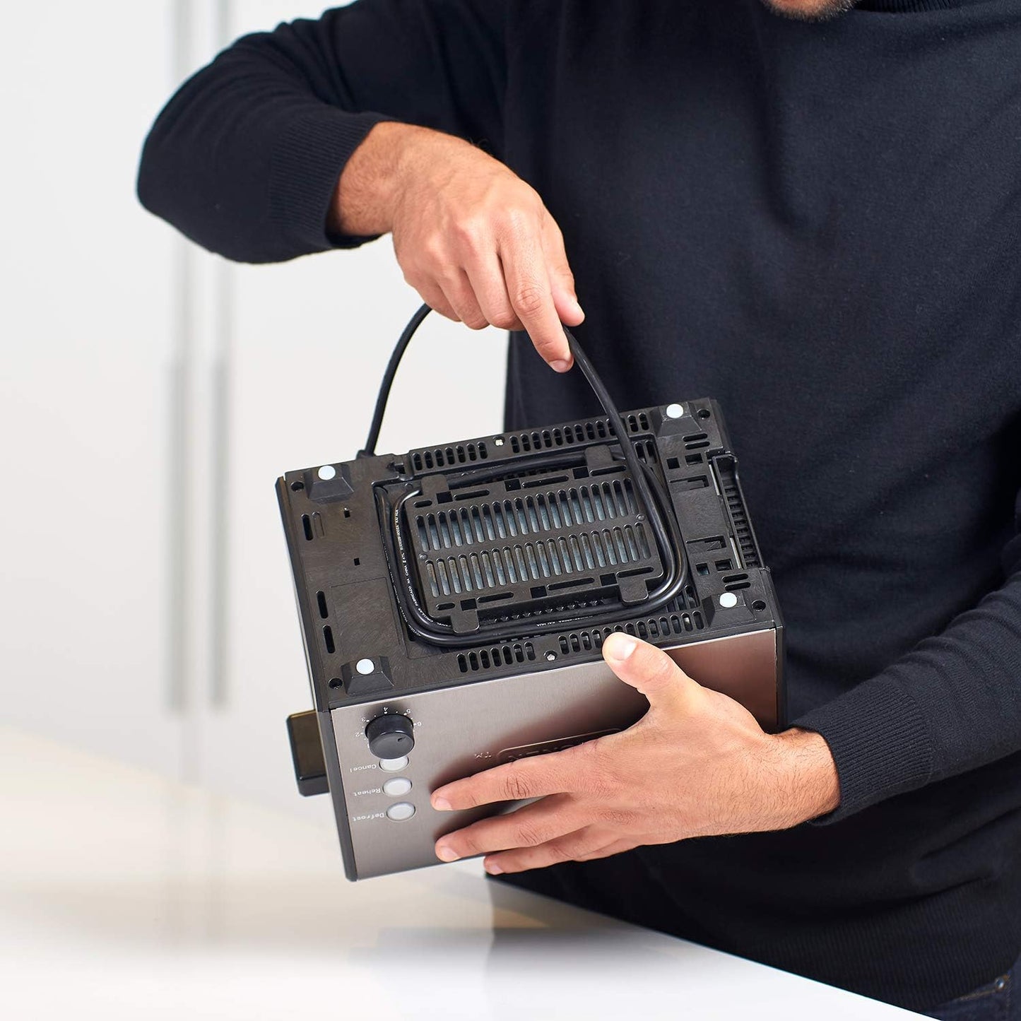 Toaster mit 2 extra breiten Schlitzen, 2 extra breite Schlitze Ohne Klemmen