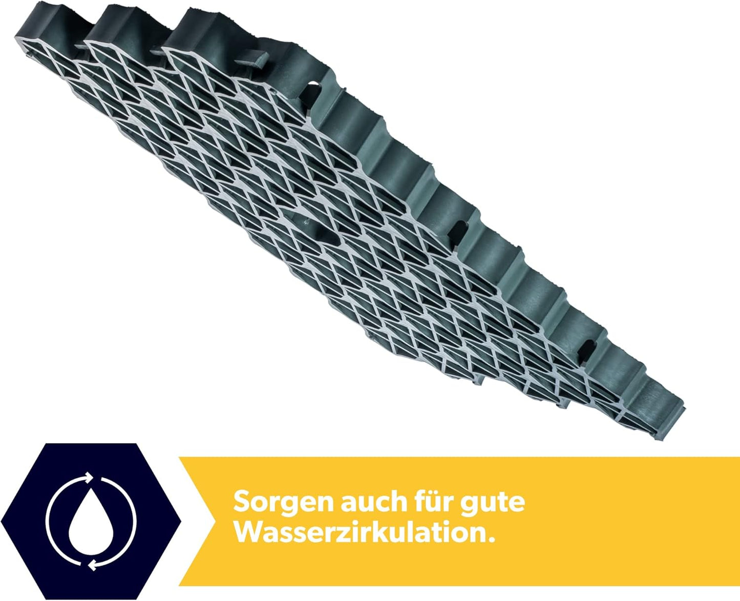 4-teiliges Rasengitterplatten-Set, Grün Rechteckig, 4 Stück