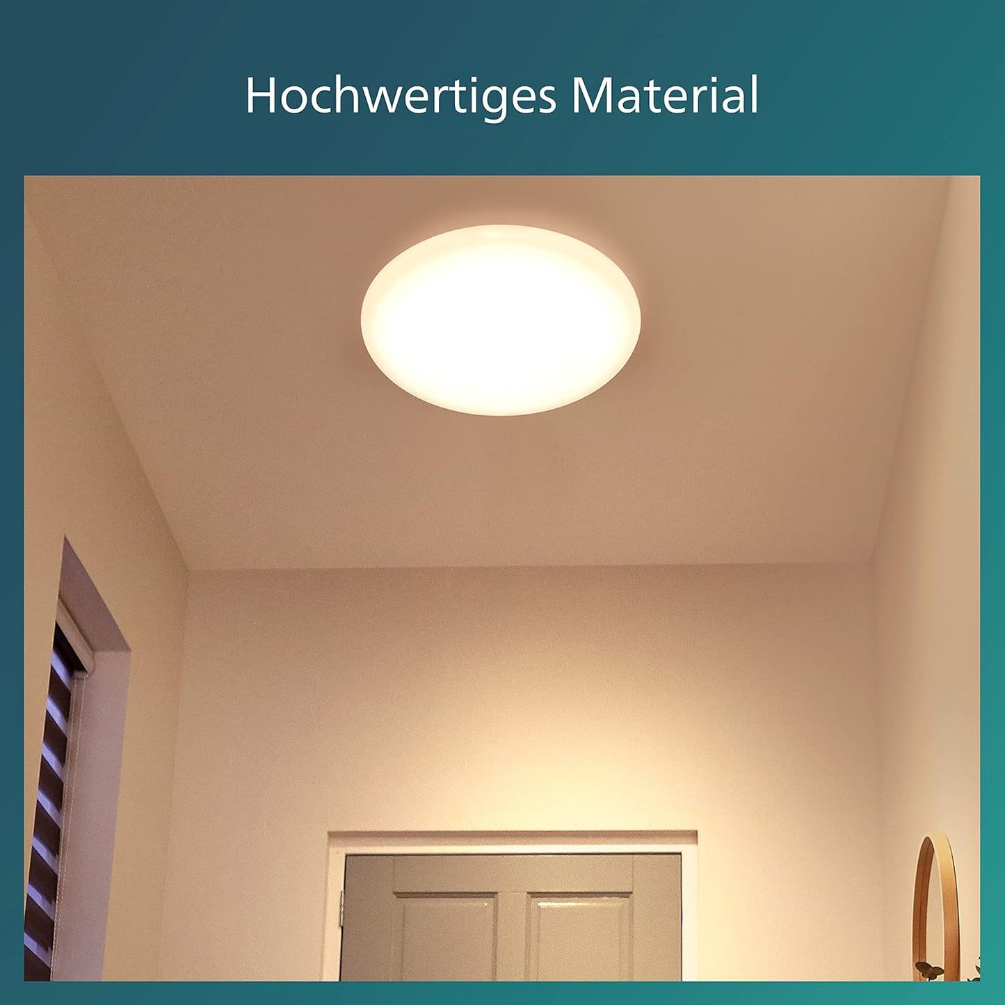 LED Shan Deckenleuchte mit Bewegungssensor, warmweisses Licht (2700K)