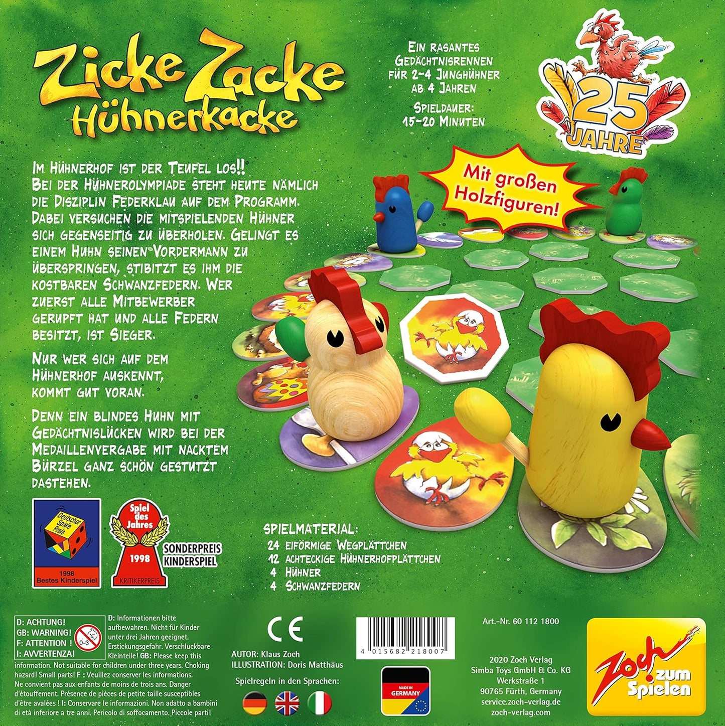 Zicke Zacke Hühnerkacke, Hühnerkacke