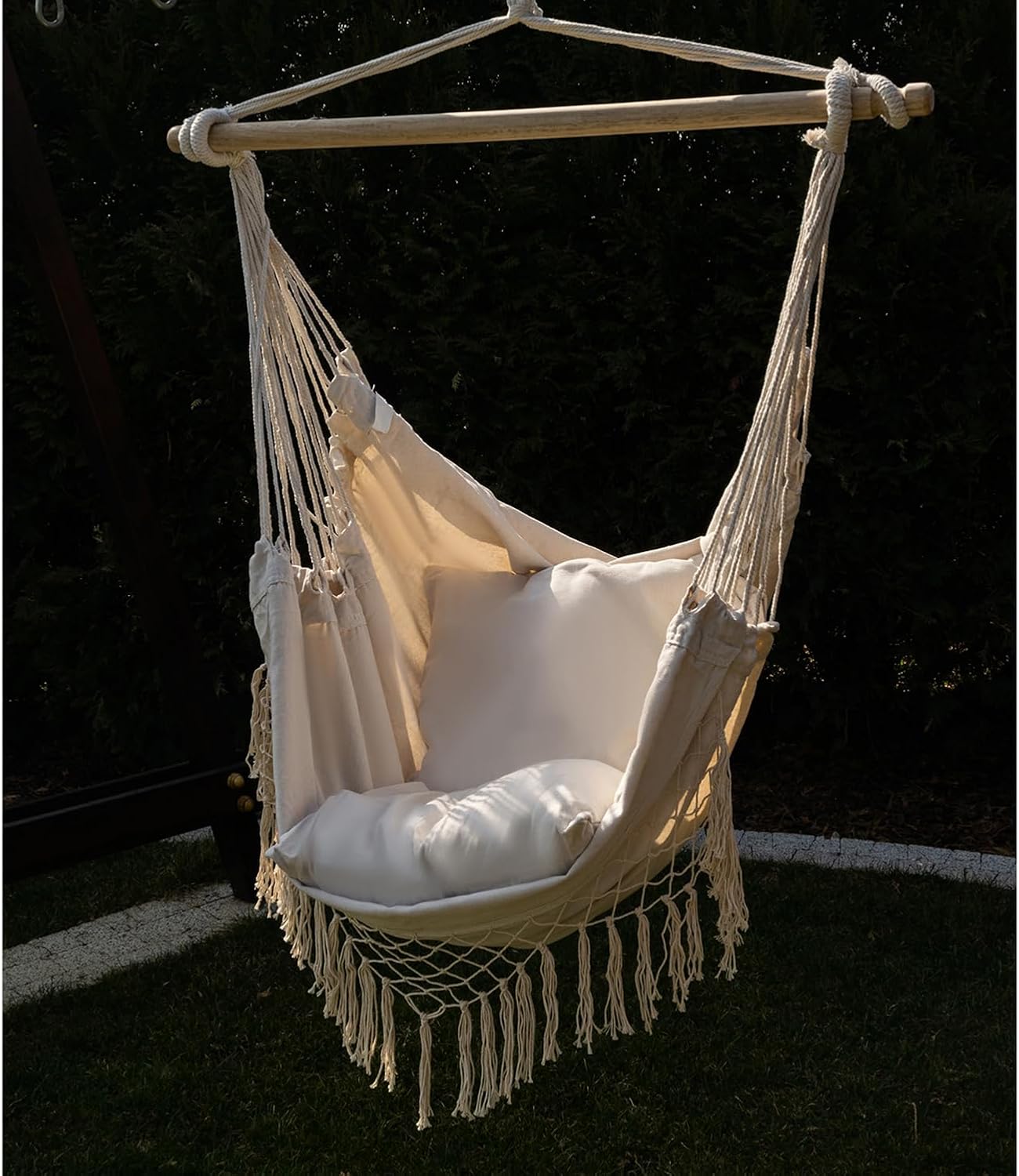 Outdoor Hängesessel, Beige-beige