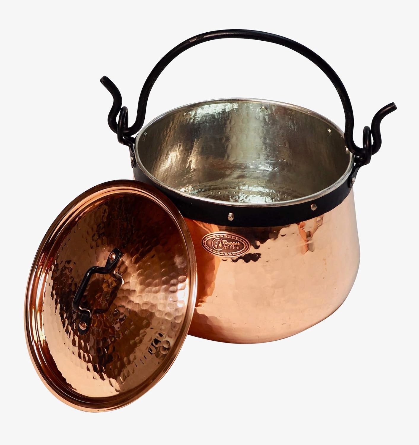 Kessel mit Henkel & Deckel, 20 L / Verzinnt mit Deckel