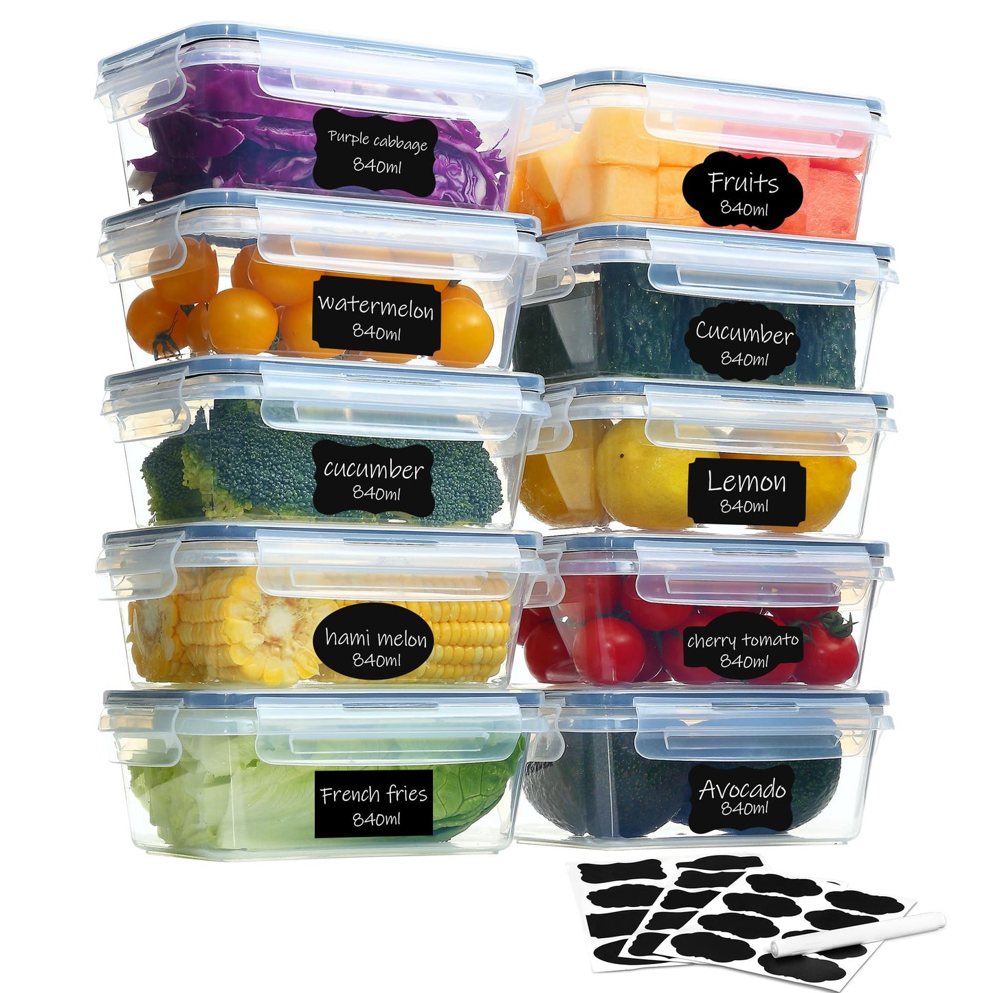 Frischhaltedosen-Set, 10*840ml
