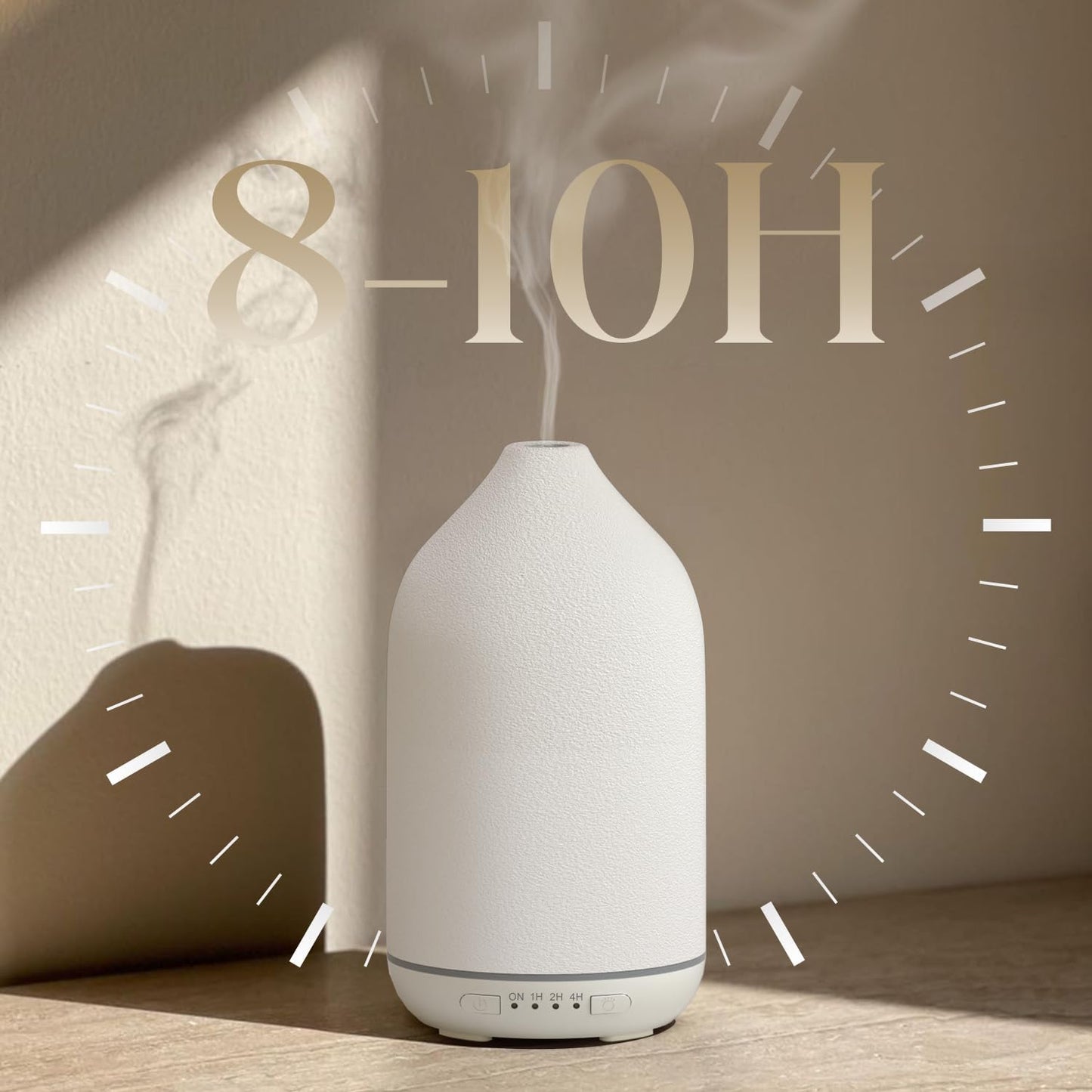 Keramik Aroma Diffuser für ätherische Öle, Weiß