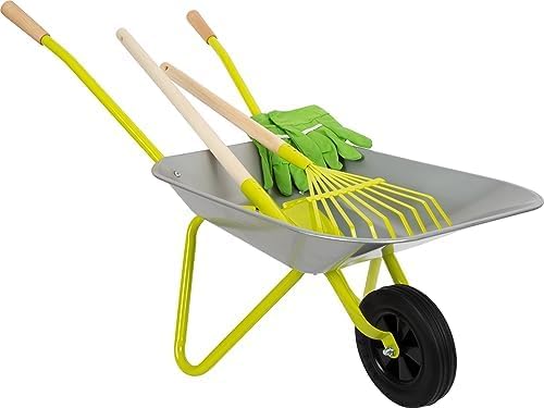 Schubkarre mit Gartenwerkzeug-Set, Schubkarre