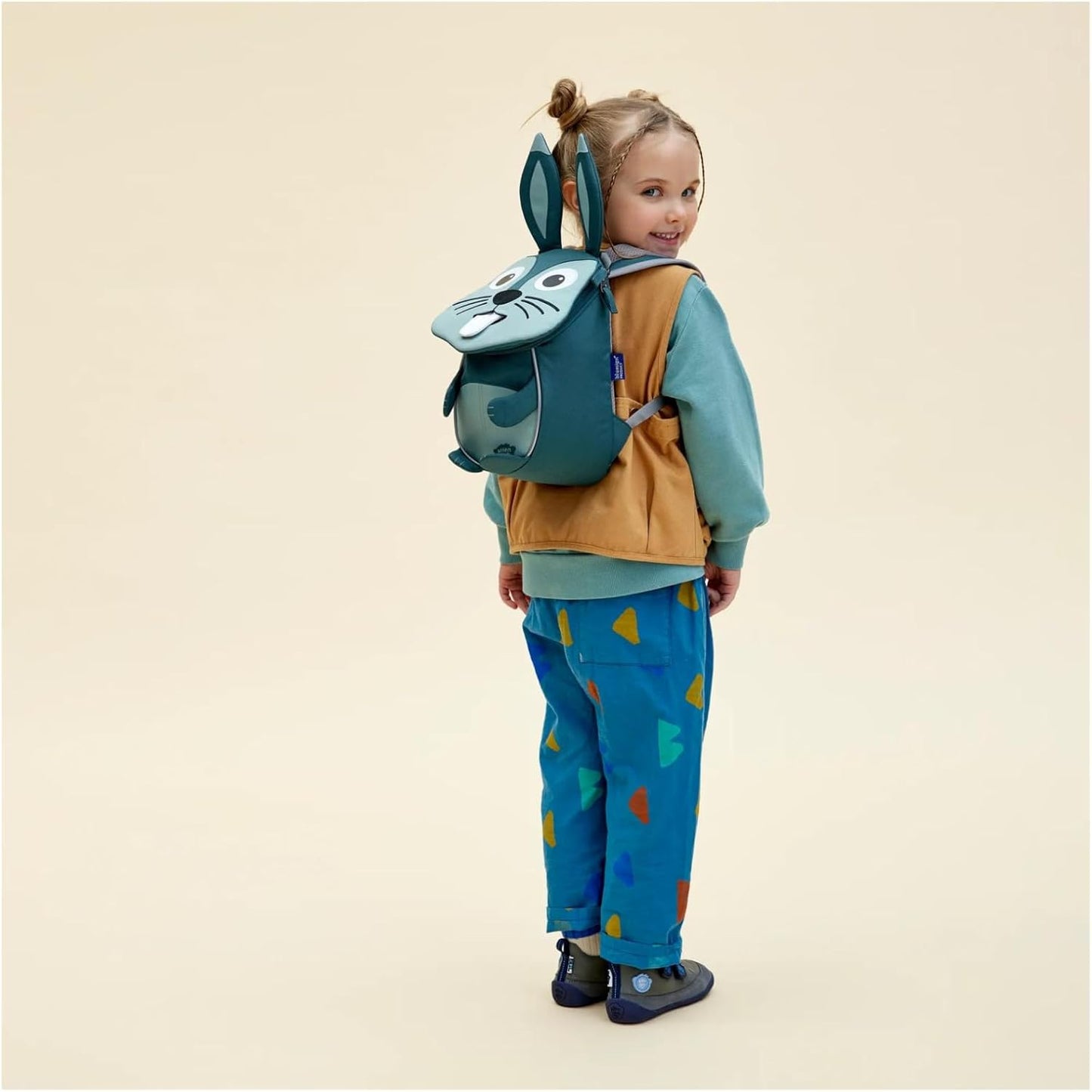 Kinderrucksack Kleiner Freund, Einheitsgrösse Hase - Türkis
