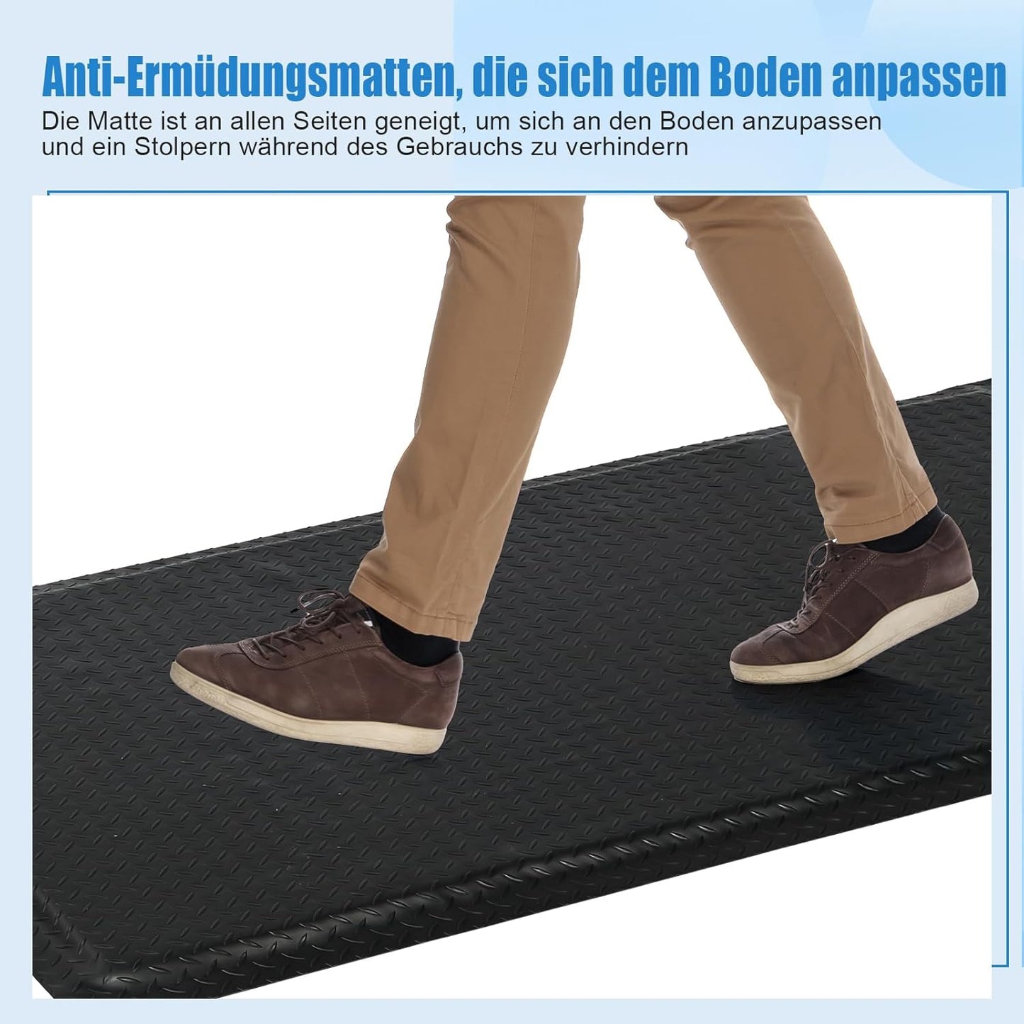 Ergonomische Anti-Ermüdungsmatte für Steharbeitsplätze, 92 x 152 cm