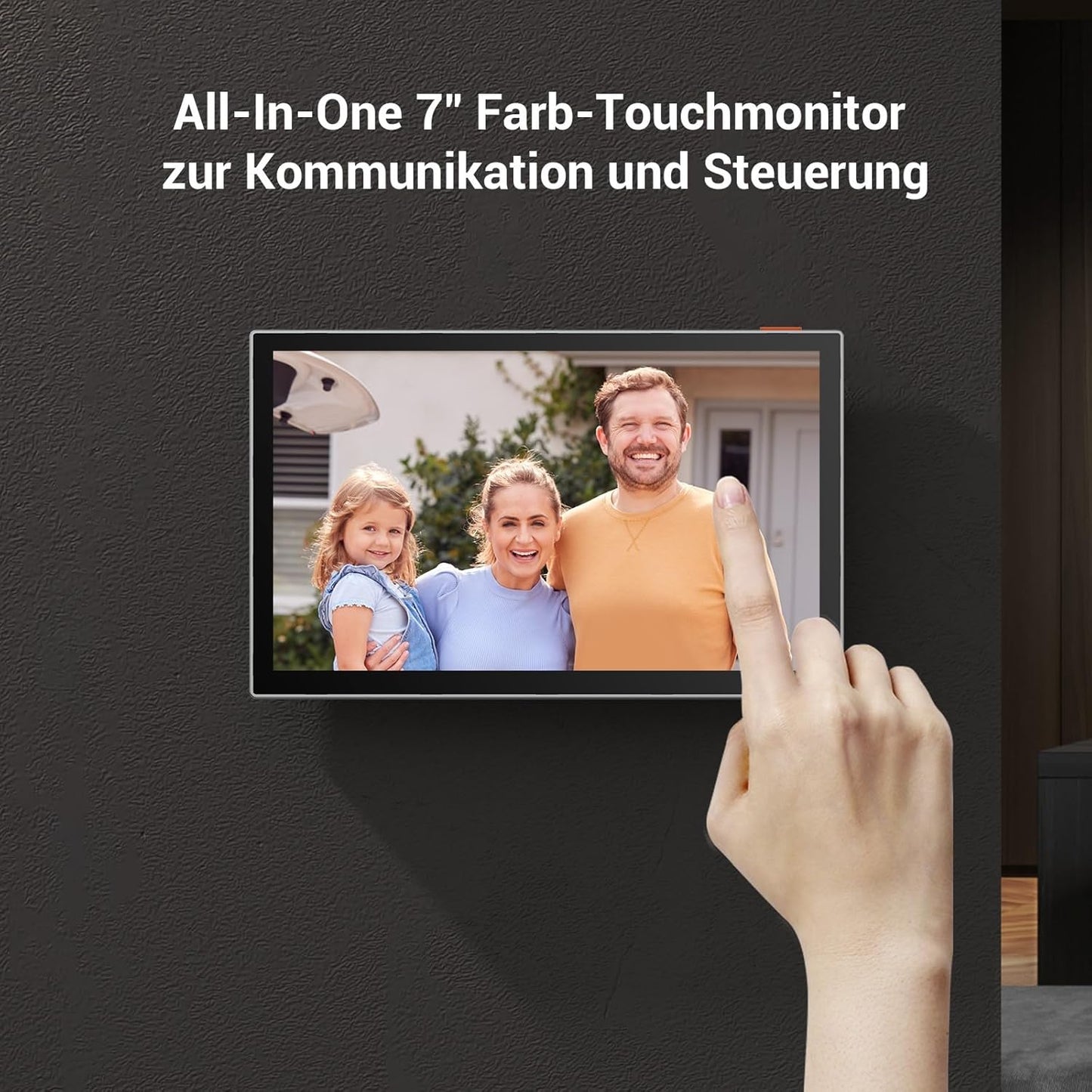 HP5 WLAN Video-Türsprechanlage mit 7-Zoll-Touchscreen, Black