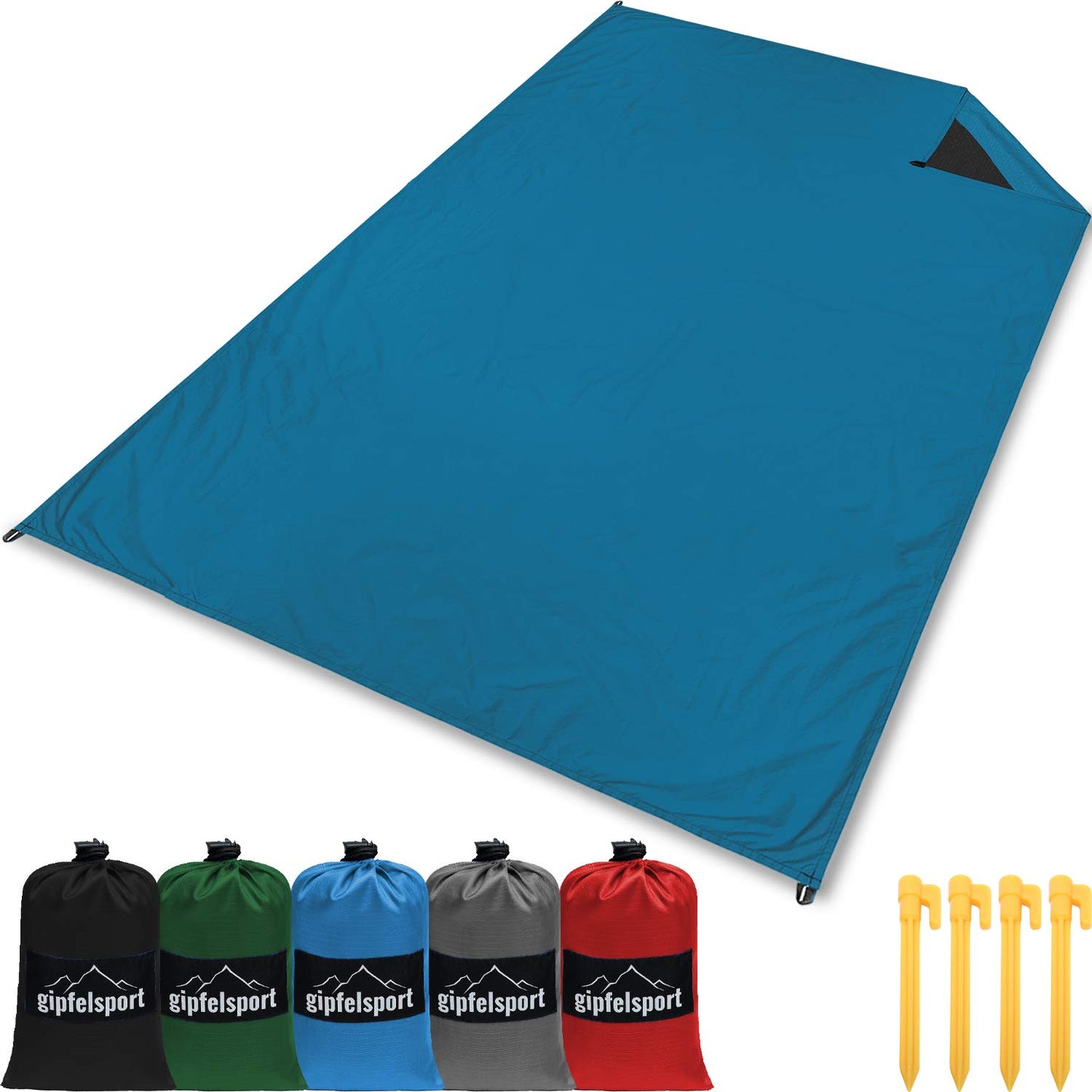 Wasserdichte Picknickdecke, Blau