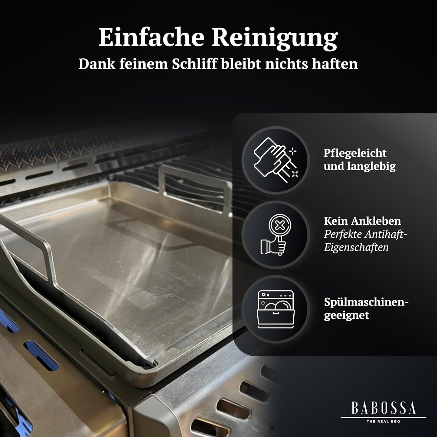 Grill Plancha Teppanyaki Platte für Napoleon Rogue, 44.9 x 27.4 x 8.5 cm