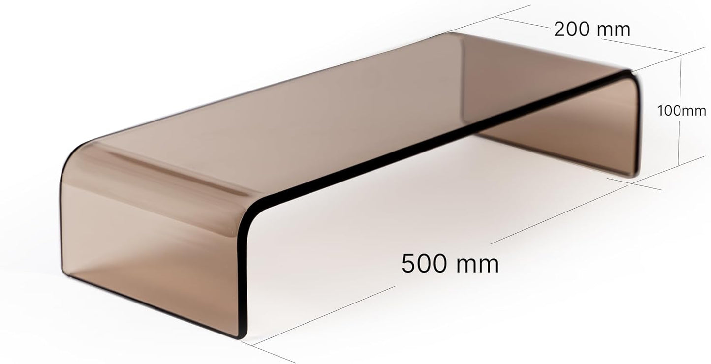 Acrylglas Monitorständer, Rauchbraun
