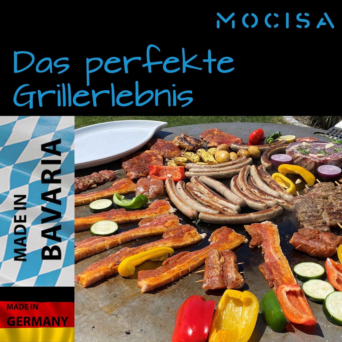 Universal BBQ Grillplatte, Feuerplatte Ø91,5cm Stärke= 6mm