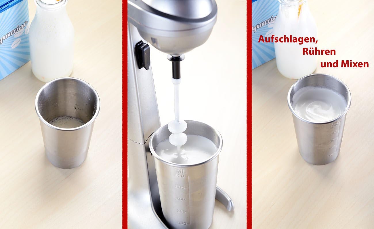 Elektrischer Drink-Mixer mit Edelstahl-Becher