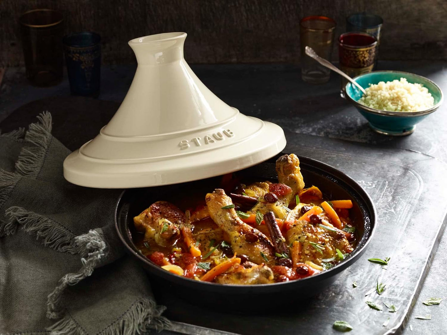 Tajine Topf, 0.5-qt Creme