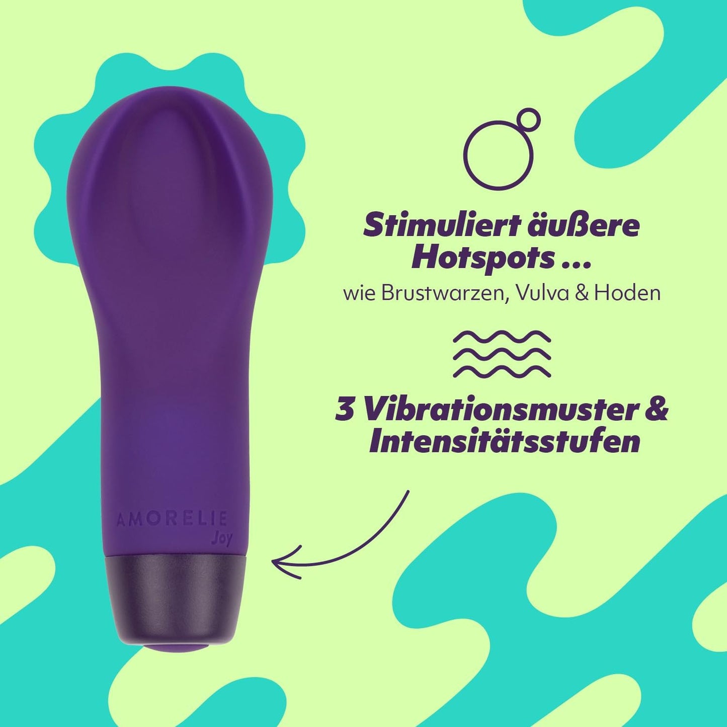 Auflegevibrator Groove, Lila