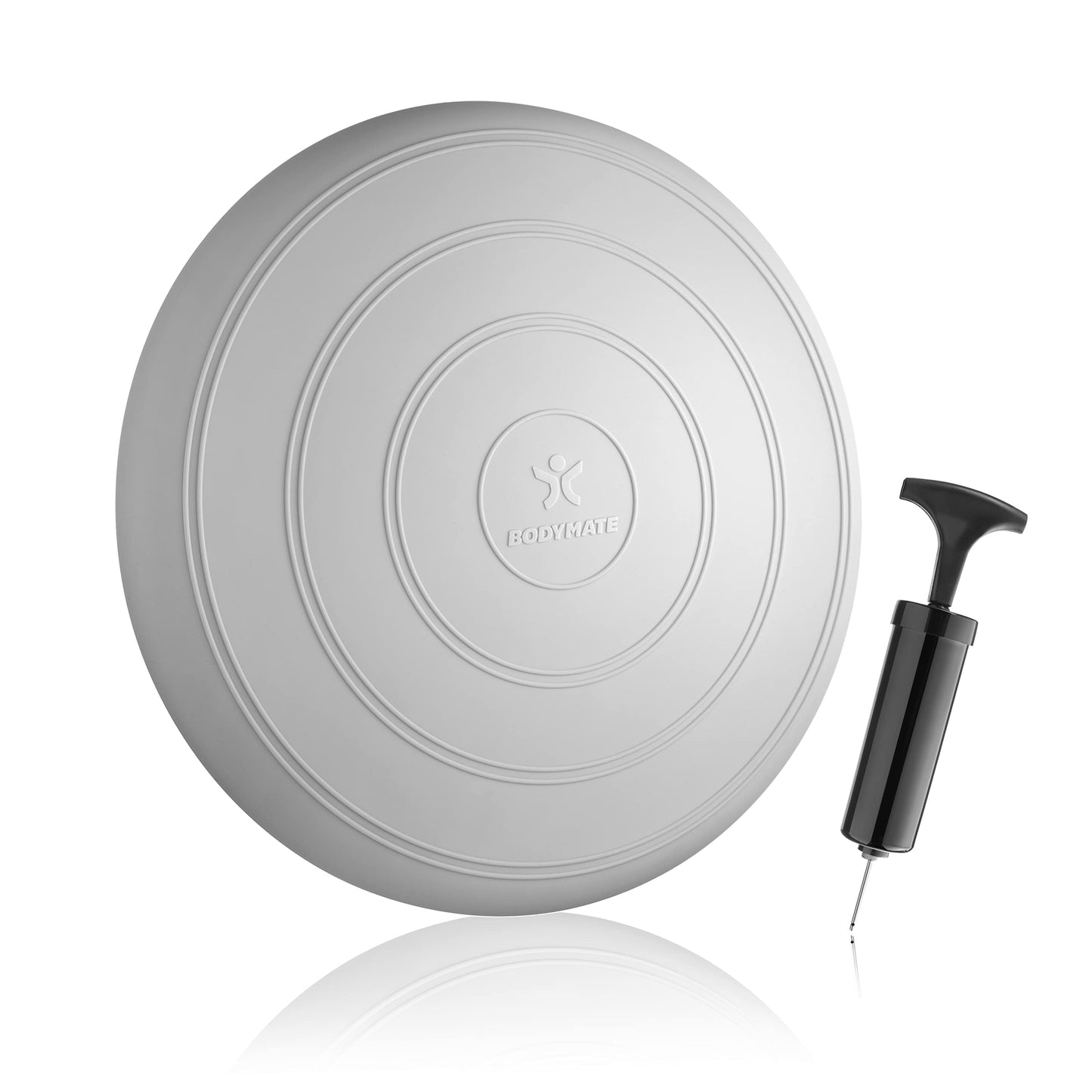 Ballsitzkissen COMFORT mit Pumpe, SILBER-GRAU