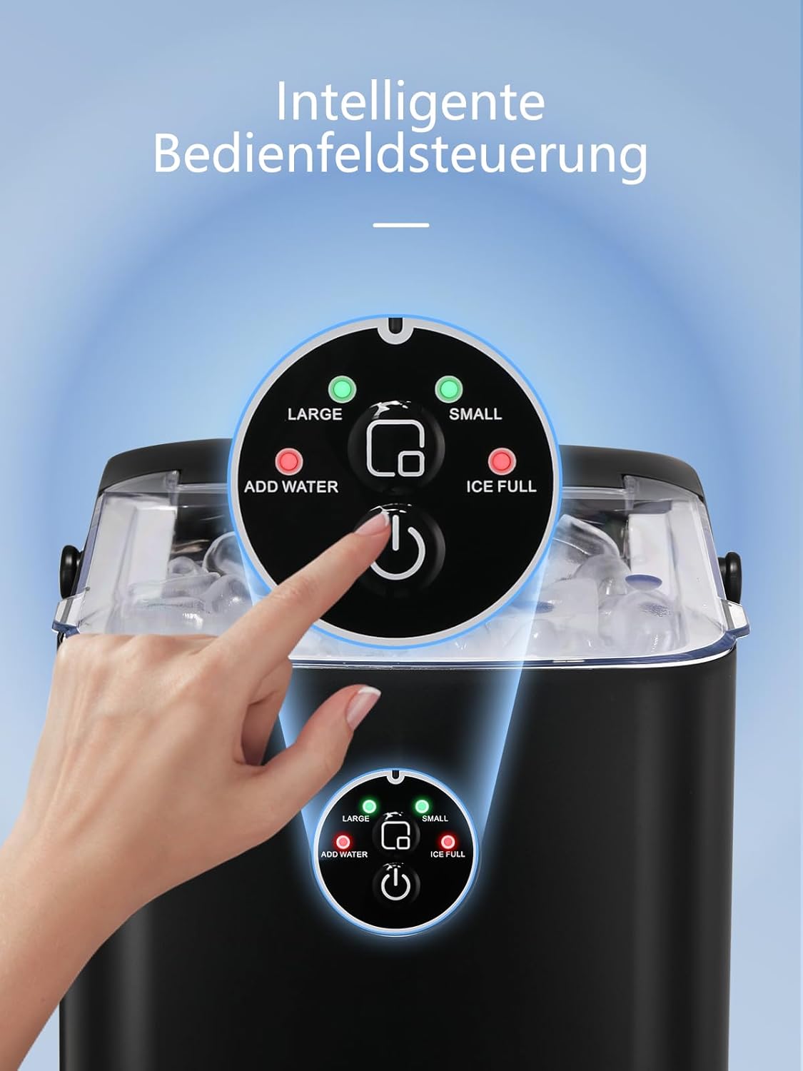 Eiswürfelmaschine, Schwarz