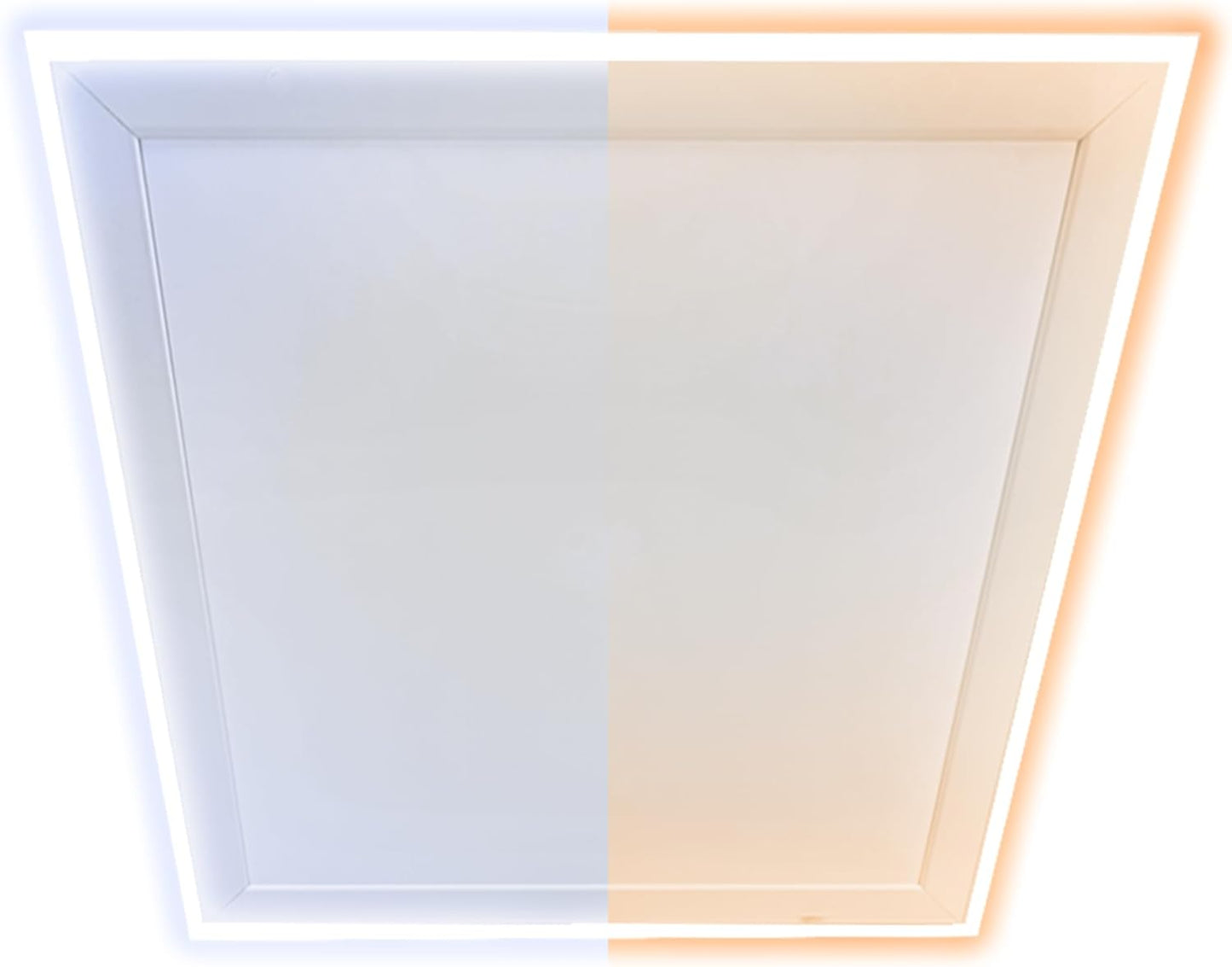 Infrarotheizung mit LED-Rahmen und Thermostat, 640 Watt Wechselbar