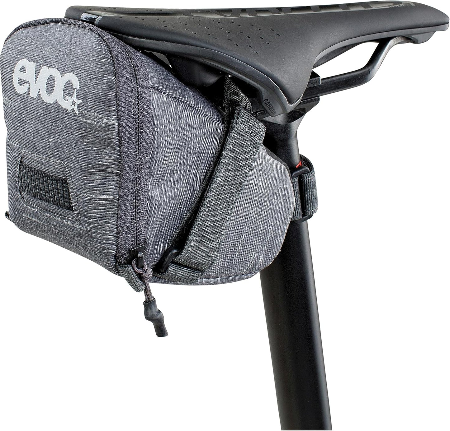 Fahrrad-Satteltaschen Set für Bikepacking, SEAT BAG TOUR M Carbon Grau