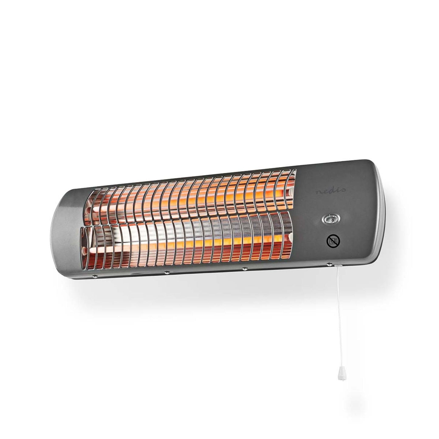 Badezimmer-Heizung HTBA10GY mit verstellbarem Thermostat, 1200 Watt