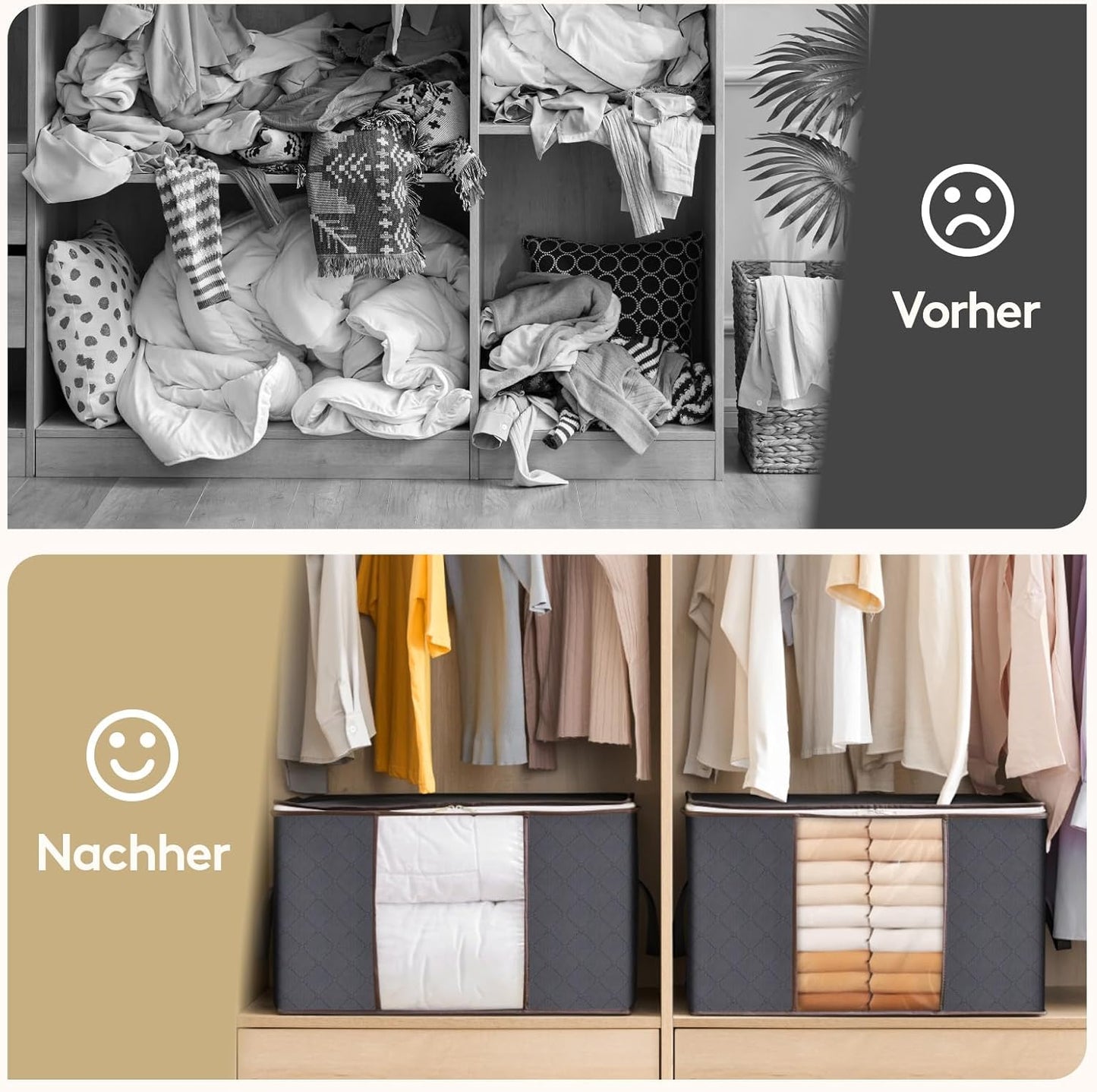 3er-Set Aufbewahrungstaschen, 90L, 3 90L