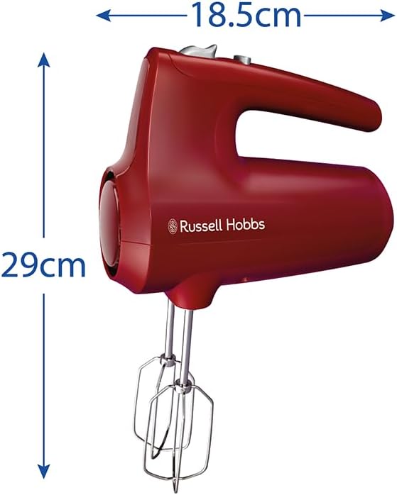 Handmixer Desire Red mit 5 Geschwindigkeitsstufen, Rot