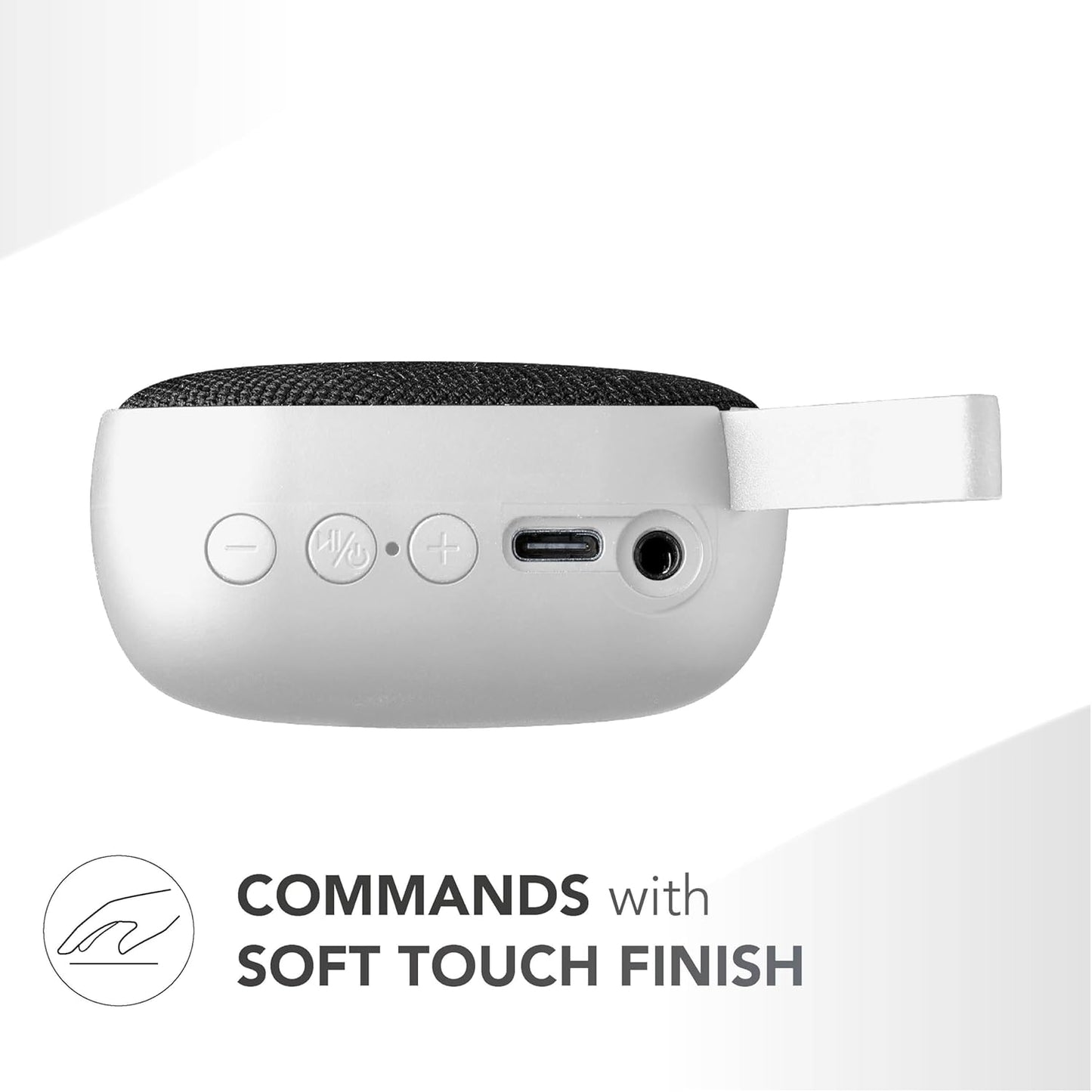 Kompakter Mini-Bluetooth-Lautsprecher, Weiss