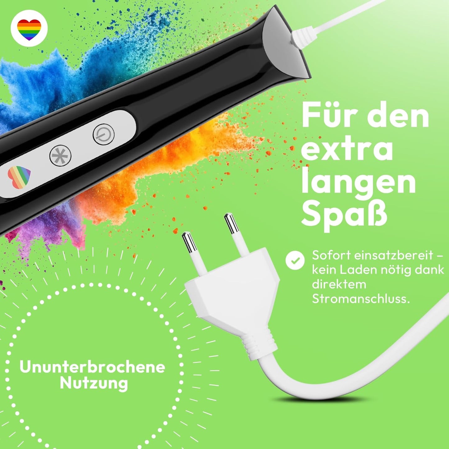 Vibrator mit App-Steuerung, Schwarz