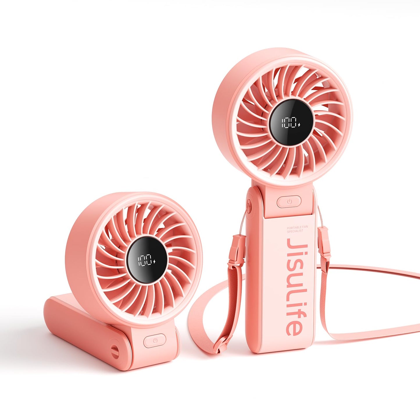 Tragbarer Mini-Ventilator, 5000mAh Rosa