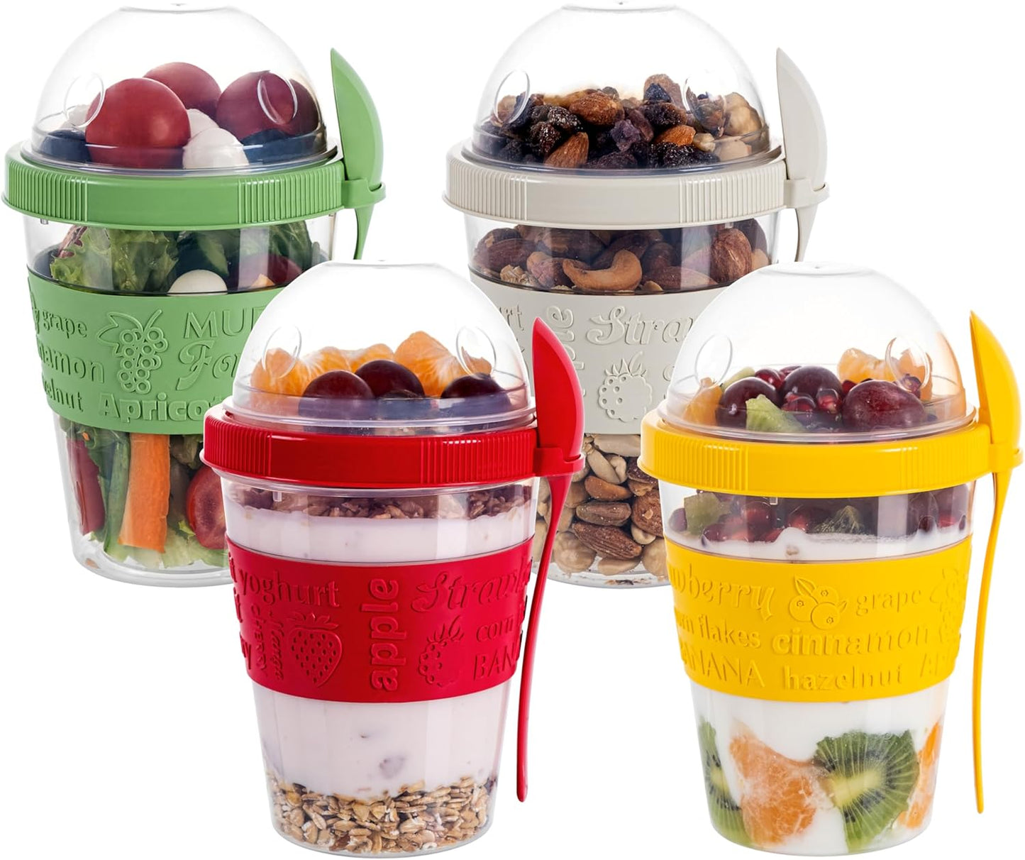 4er Set Joghurtbecher To Go, 4er Set