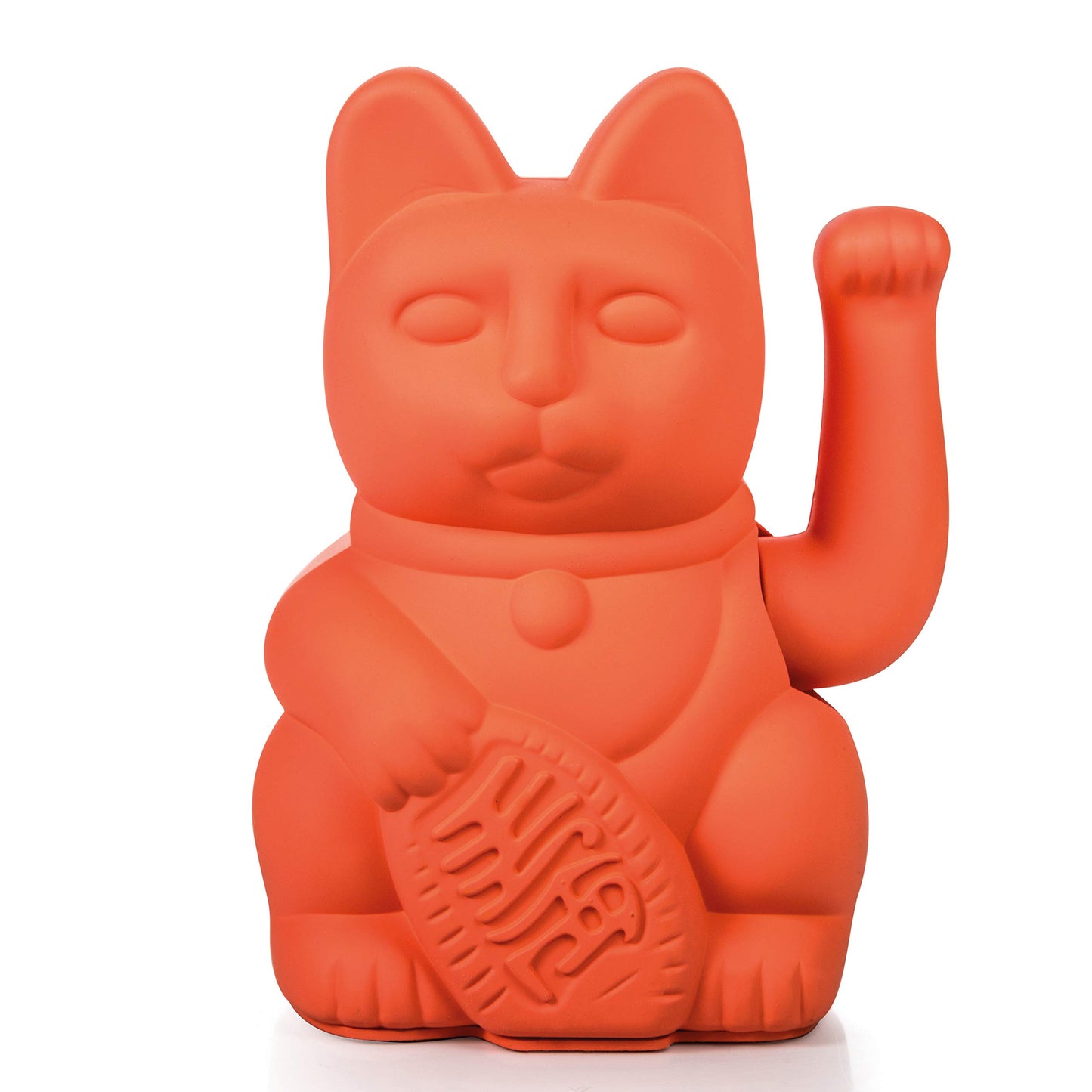 Winkekatze, 15x10,5x8,5 cm Neon Orange