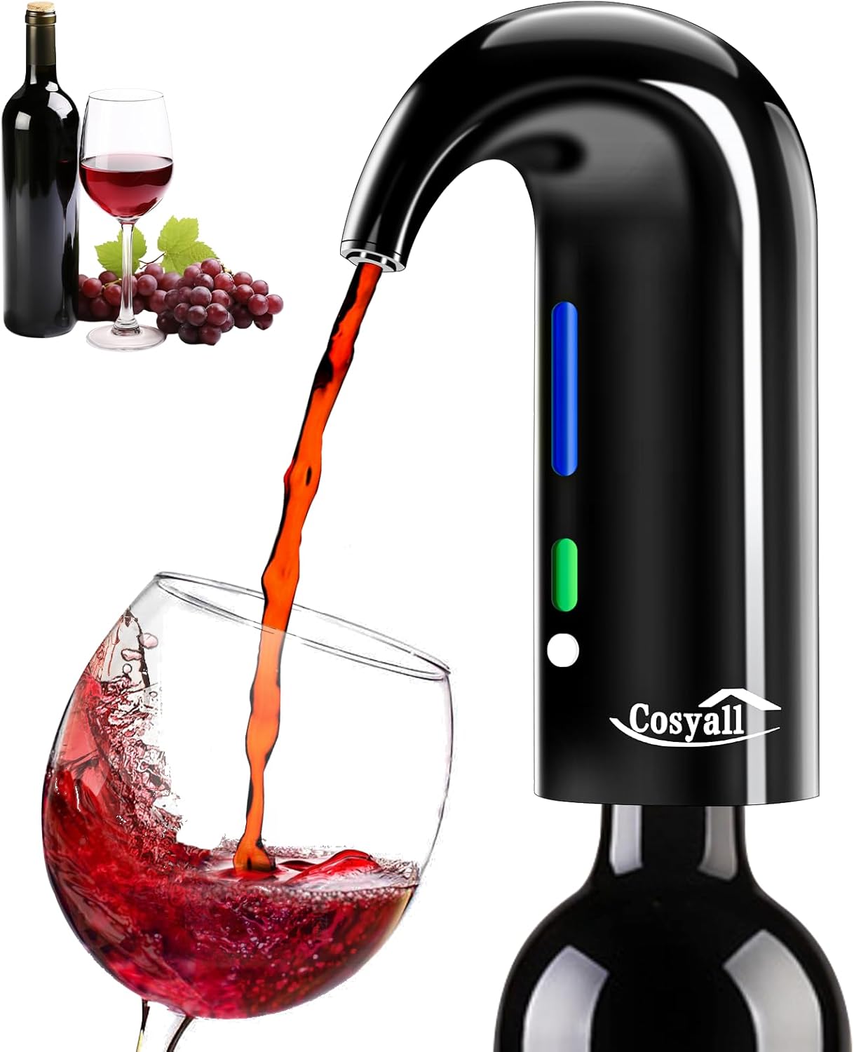 Elektrischer Weinbelüfter, Schwarz