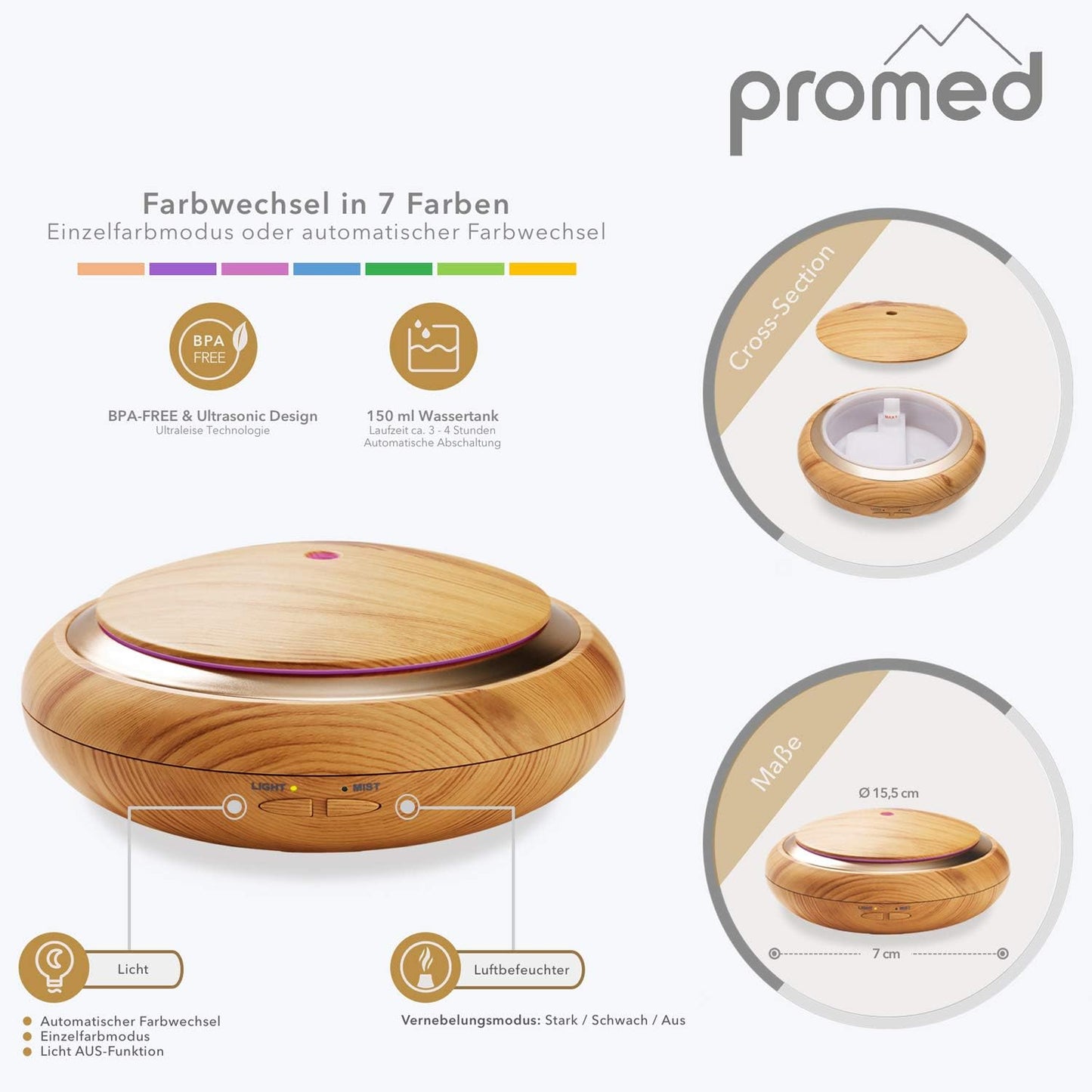 AL-150 WS Aroma Diffusor, 150 ml