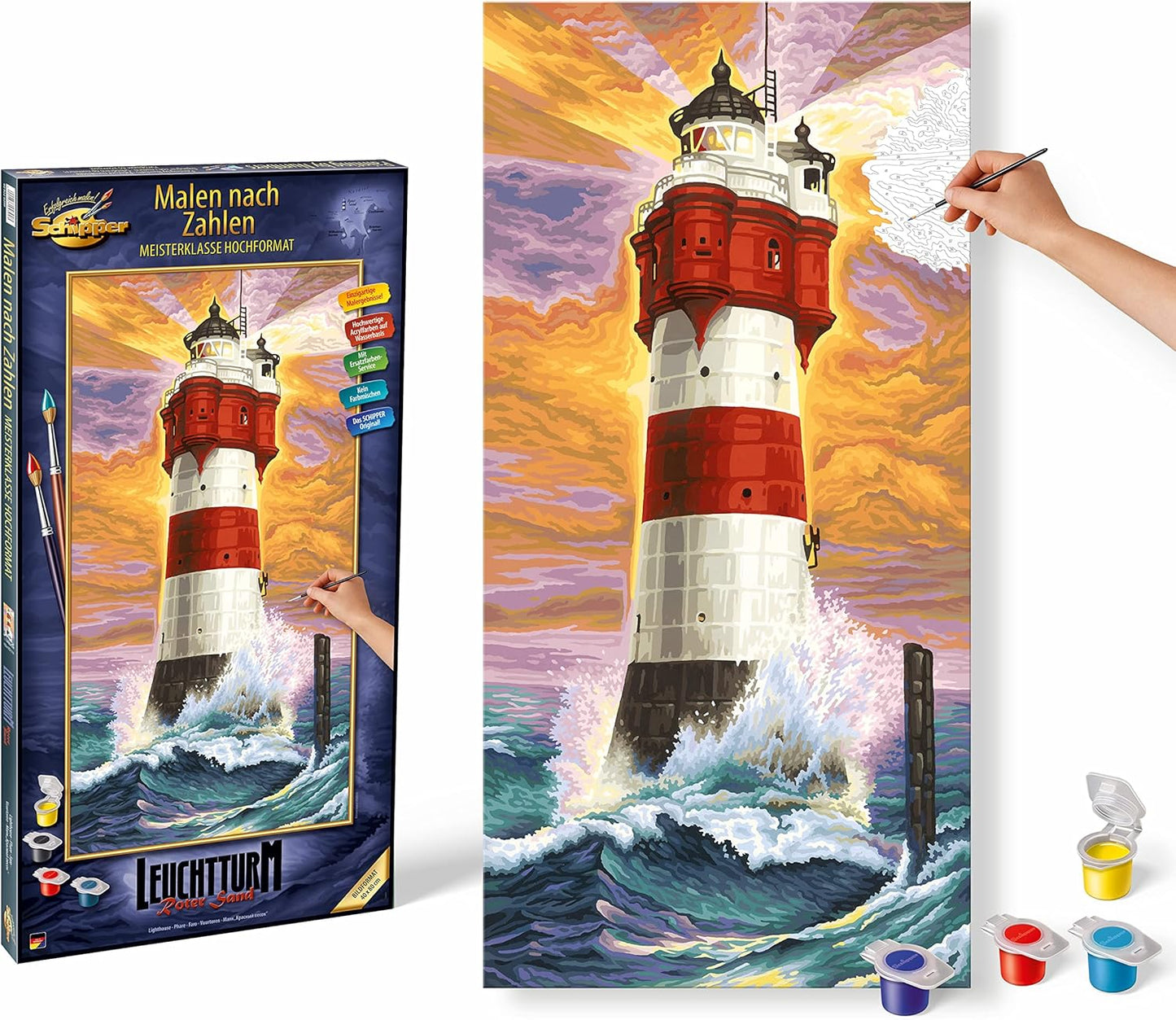 Malen nach Zahlen: Leuchtturm Roter Sand, 609220399