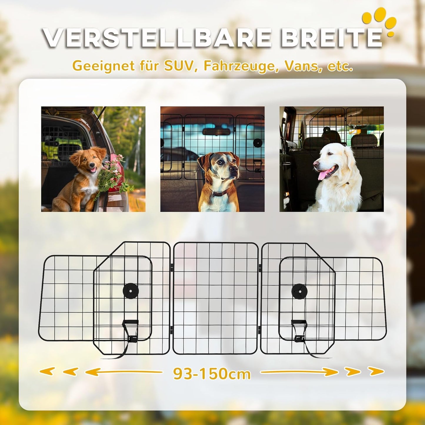 Hundeschutzgitter Universal verstellbar