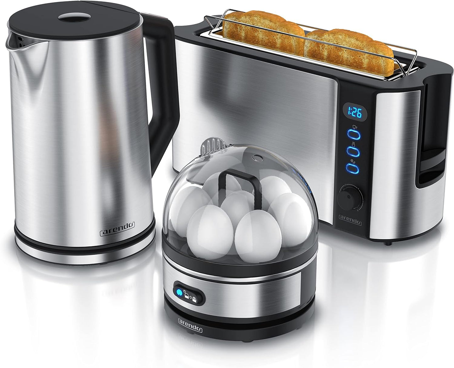 Frühstücksset, B: Silber