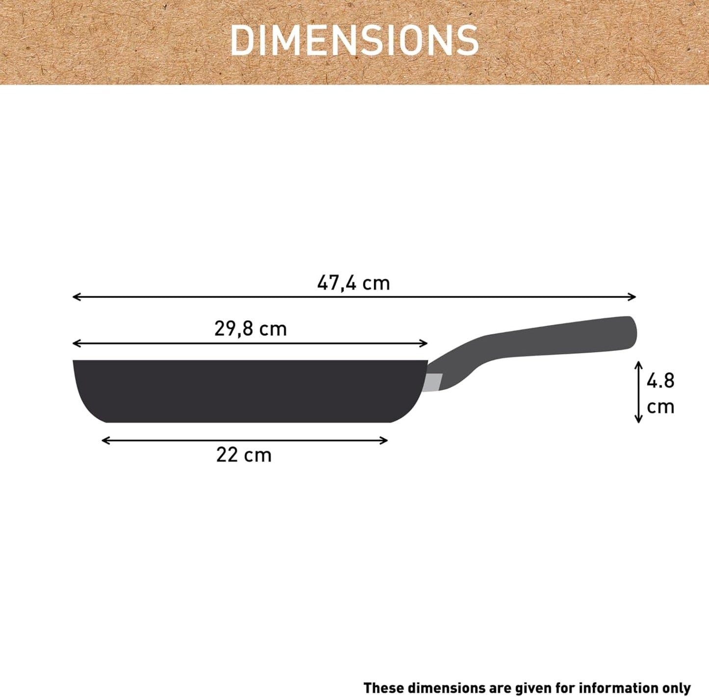 Bratpfanne Renew Black On 28cm, Keramik, Bratpfanne 28 cm