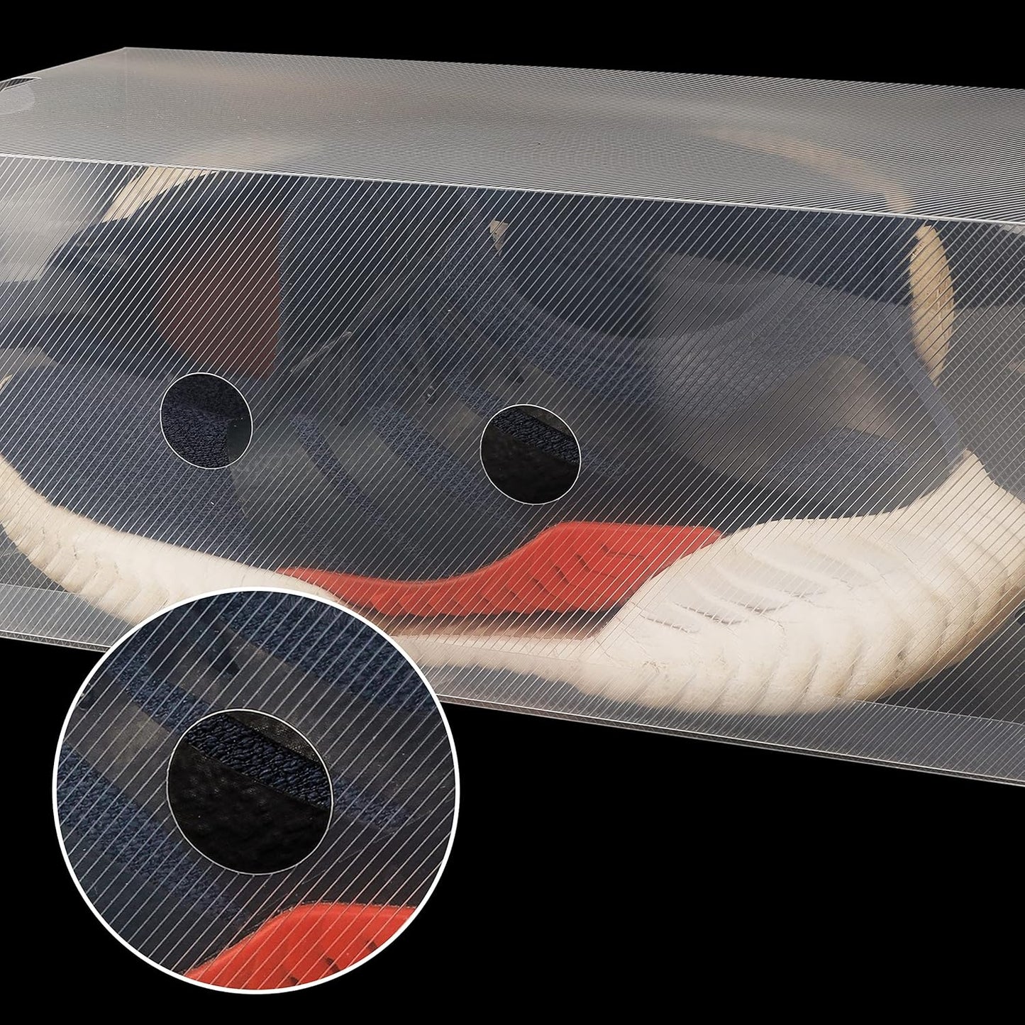 Faltbares Schuhboxen-Set, Transparent 10 Pack (31.7 x 12.8 x 20cm)