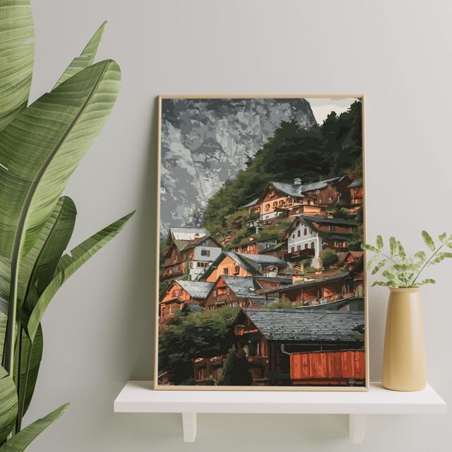 Malen nach Zahlen Set 40x50 cm, In Den Bergen