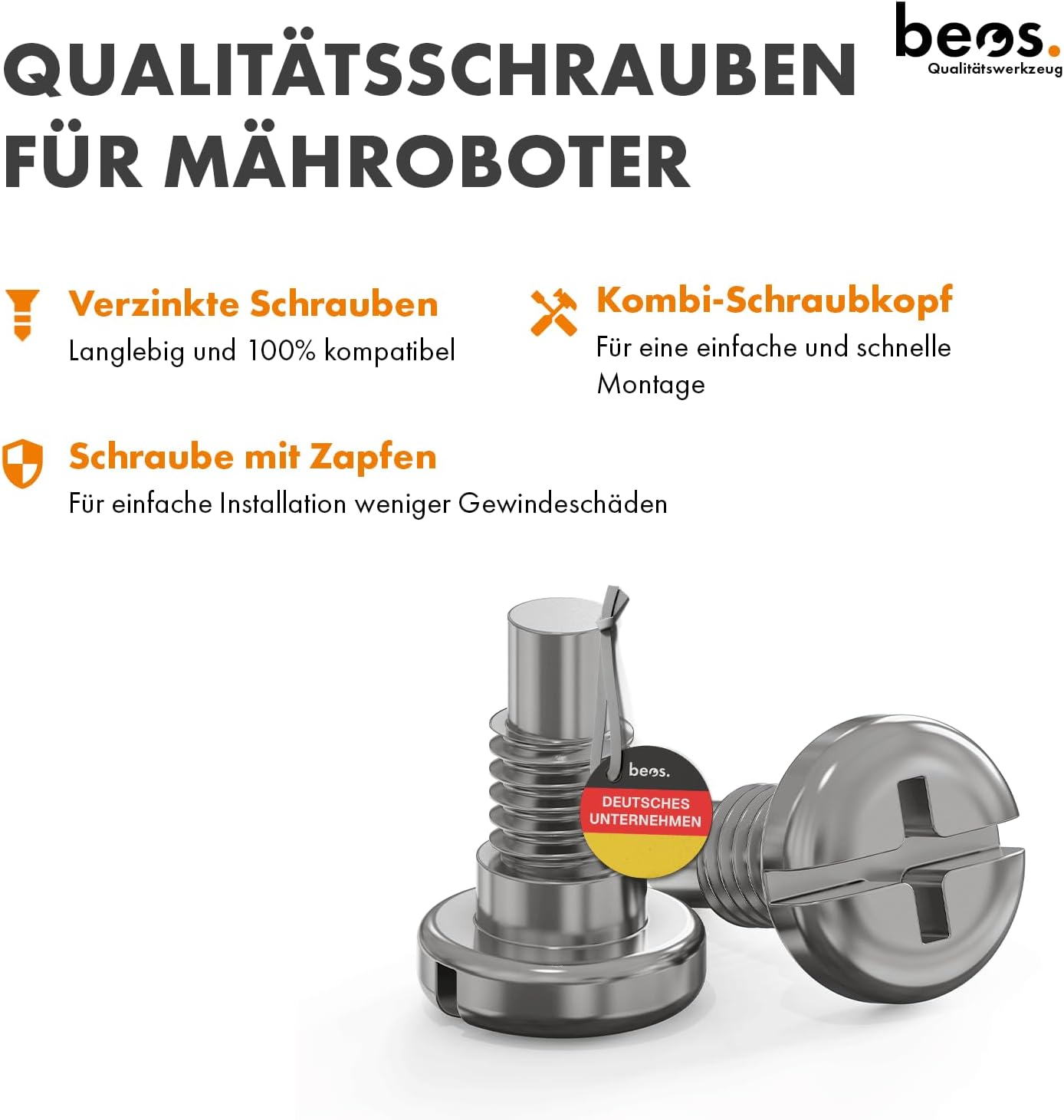 30-teiliges Ersatzmesser-Set für Mähroboter, Für Gardena, Husqvarna & Segway