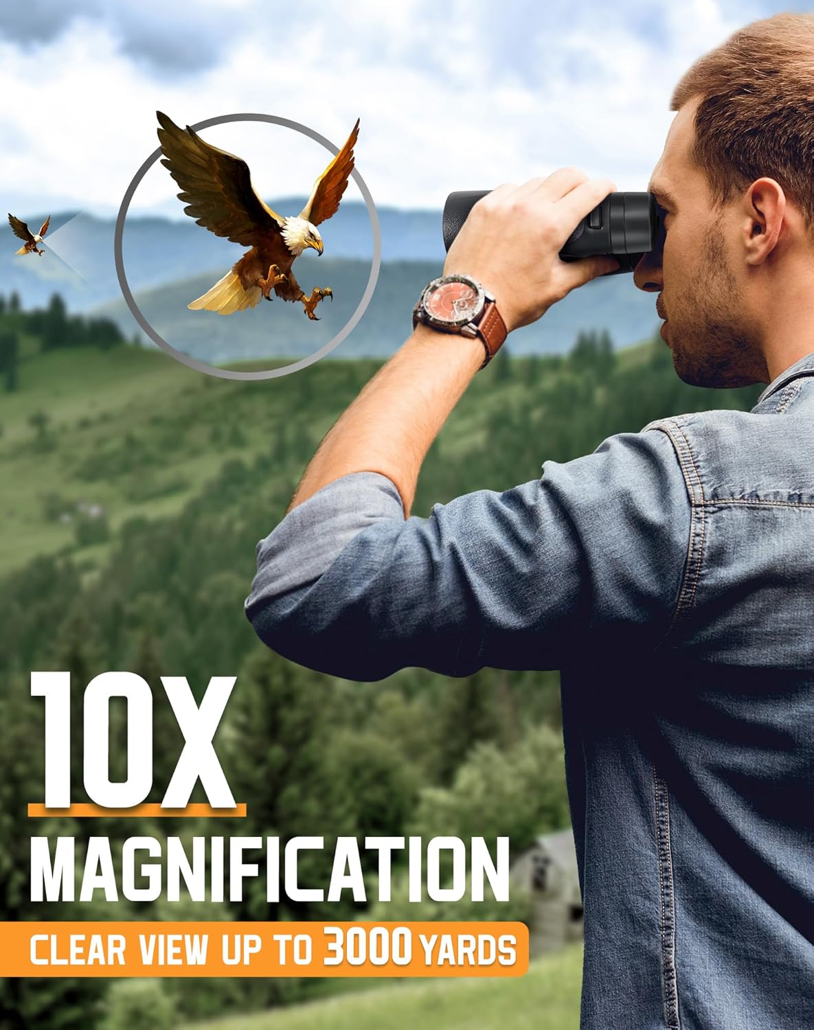 BAK-4 Fernglas 10x42 für Vogelbeobachtung & Safari