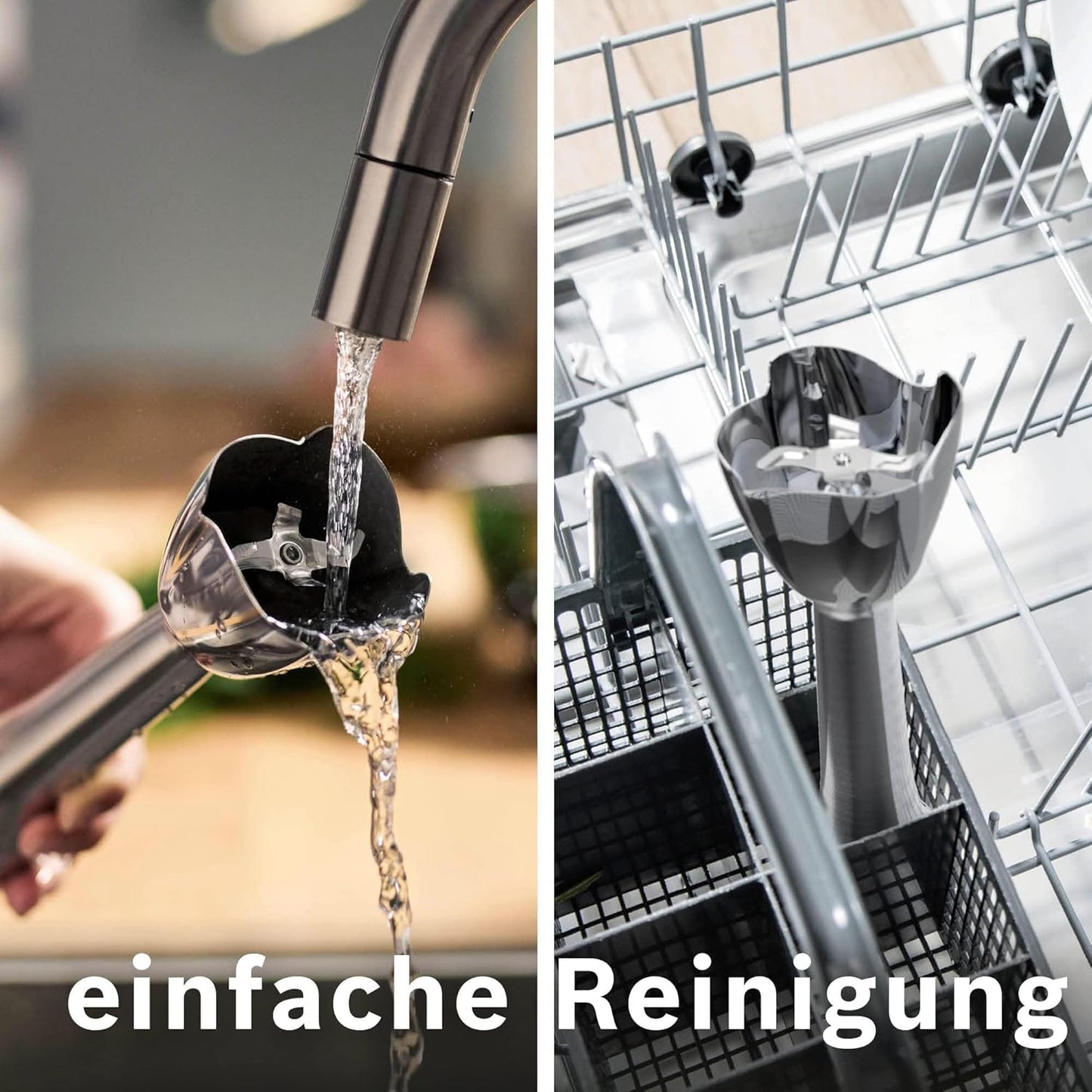 ErgoMaster Serie 6 Stabmixer, 1-in-1, 1200 Watt Edelstahl/Schwarz